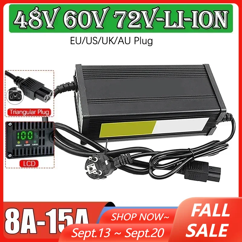 72V 15A Fast Charger - Caricabatteria al litio per veicoli elettrici